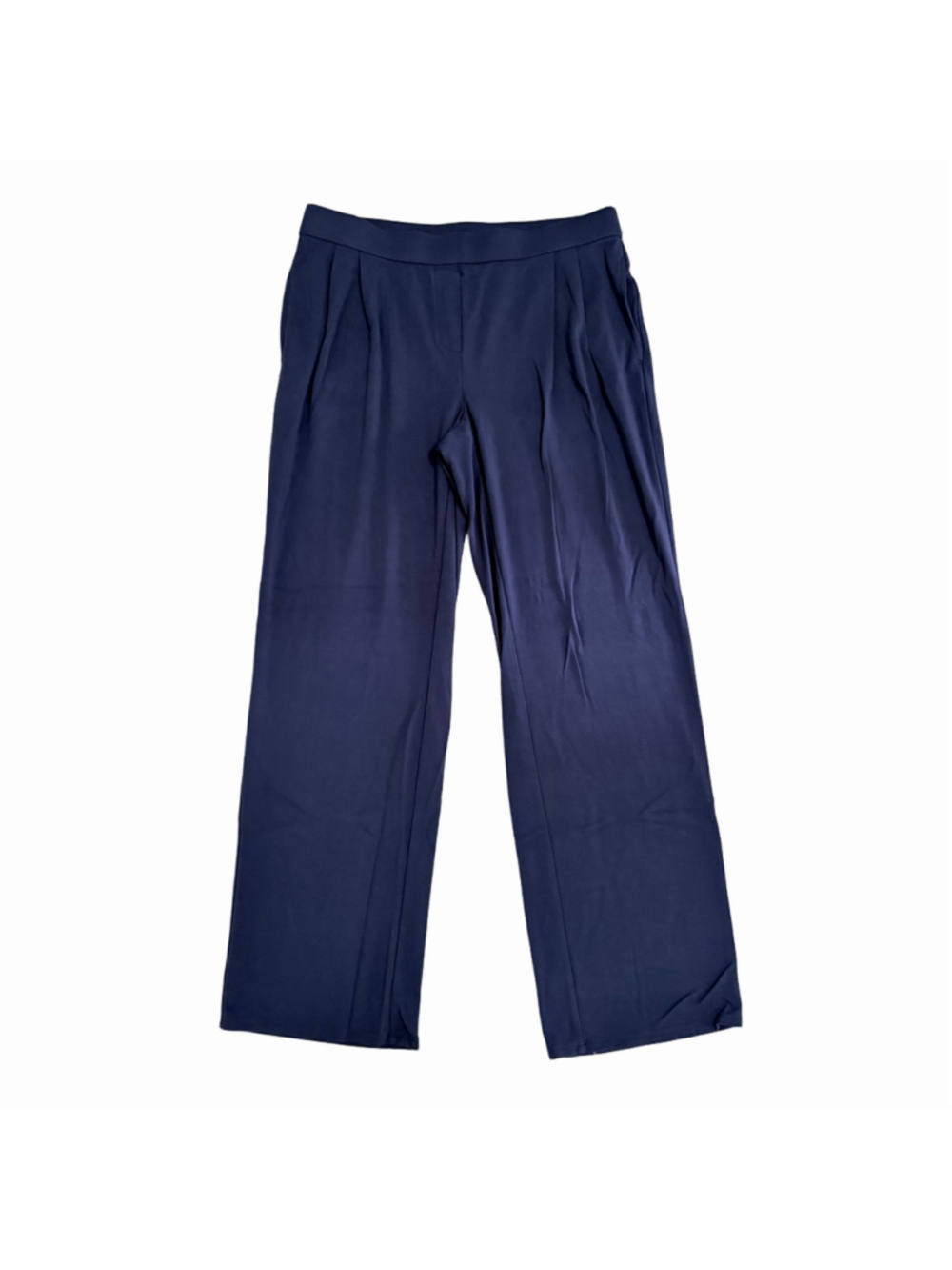 J.Jill Wearever Collection Blue Pleated Trouser Pull On Pants Women's Size Small